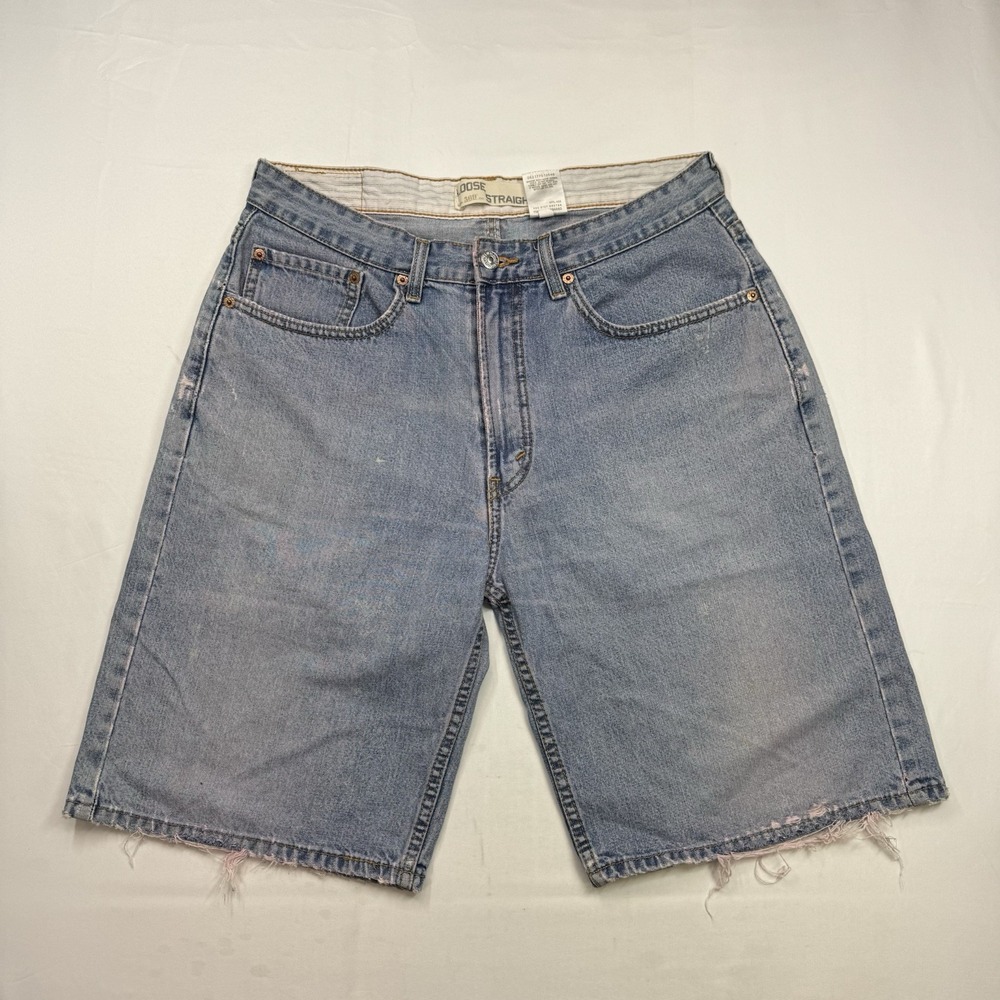Levi's Jean Shorts Fit 33x11 Jorts Denim 569 Streetwear Y2K VTG Grunge Skater